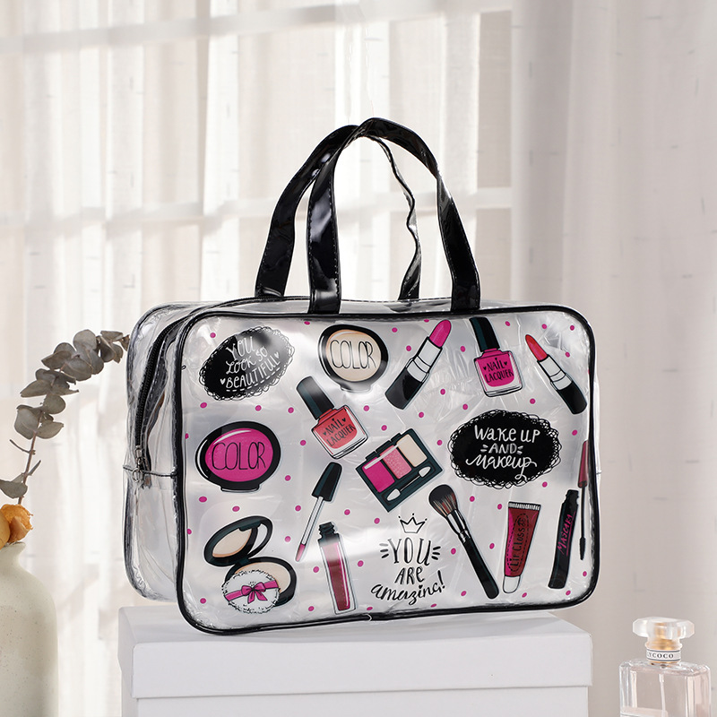 Factory Direct Supply Korean Style Cosmetic Bag Large Capacity Waterproof Wash Items Portable Storage Bag Travel Portable Tote