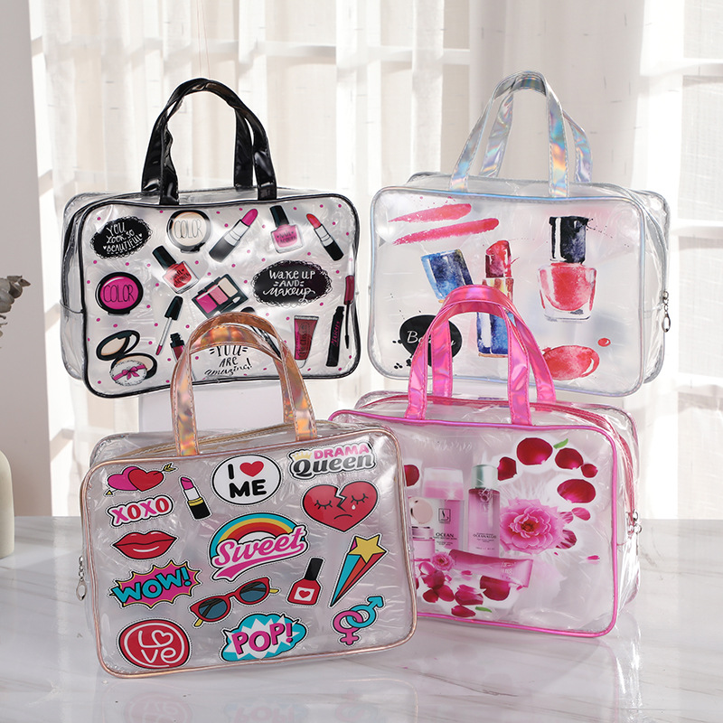Factory Direct Supply Korean Style Cosmetic Bag Large Capacity Waterproof Wash Items Portable Storage Bag Travel Portable Tote