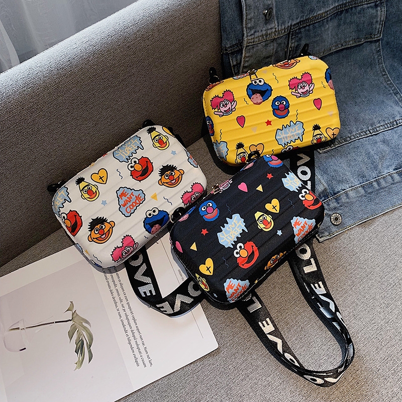 2020 New Net Red Cosmetic Bag Trendy Fashion Shoulder Bag Korean Mini Small Square Box Bag Versatile Crossbody Bag