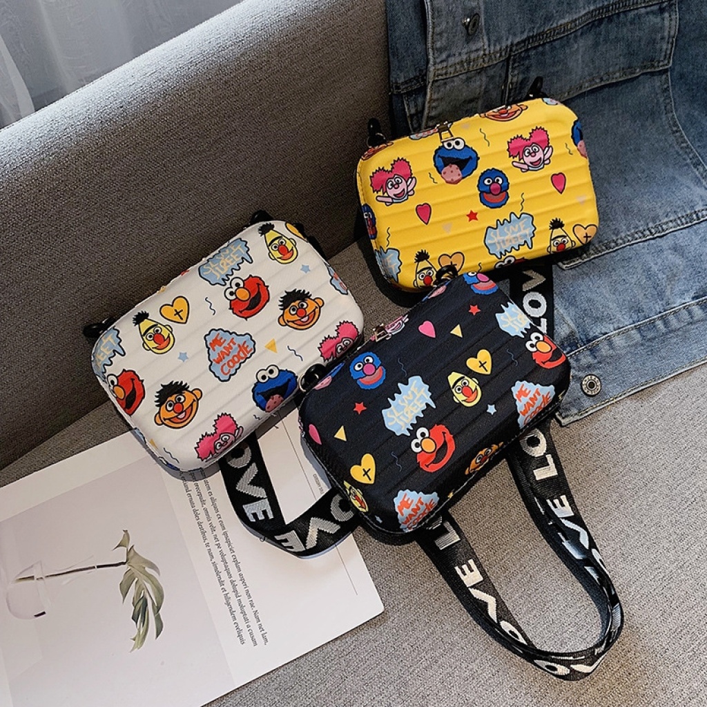 2020 New Net Red Cosmetic Bag Trendy Fashion Shoulder Bag Korean Mini Small Square Box Bag Versatile Crossbody Bag
