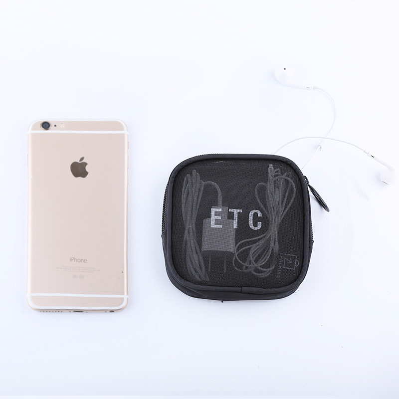 Korea travel multi-functional cosmetic bag size portable toiletry bag Ladies transparent gauze toiletry bag