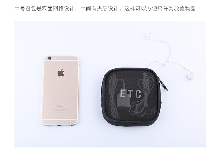 Korea travel multi-functional cosmetic bag size portable toiletry bag Ladies transparent gauze toiletry bag Korea travel multi-functional cosmetic bag size portable toiletry bag Ladies transparent gauze toiletry bag