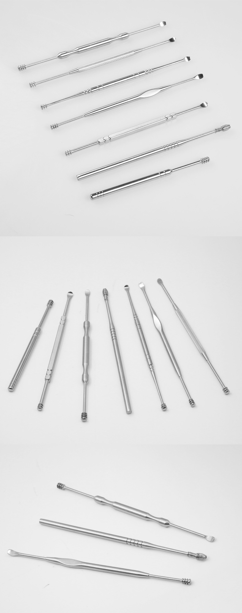 Stainless Steel Spiral Double-Headed Ear-Picker File Flower Stainless Steel Ear Pick Ear Cleaner Ear Ear Cleaner Stainless Steel Spiral Double-Headed Ear-Picker File Flower Stainless Steel Ear Pick Ear Cleaner Ear Ear Cleaner