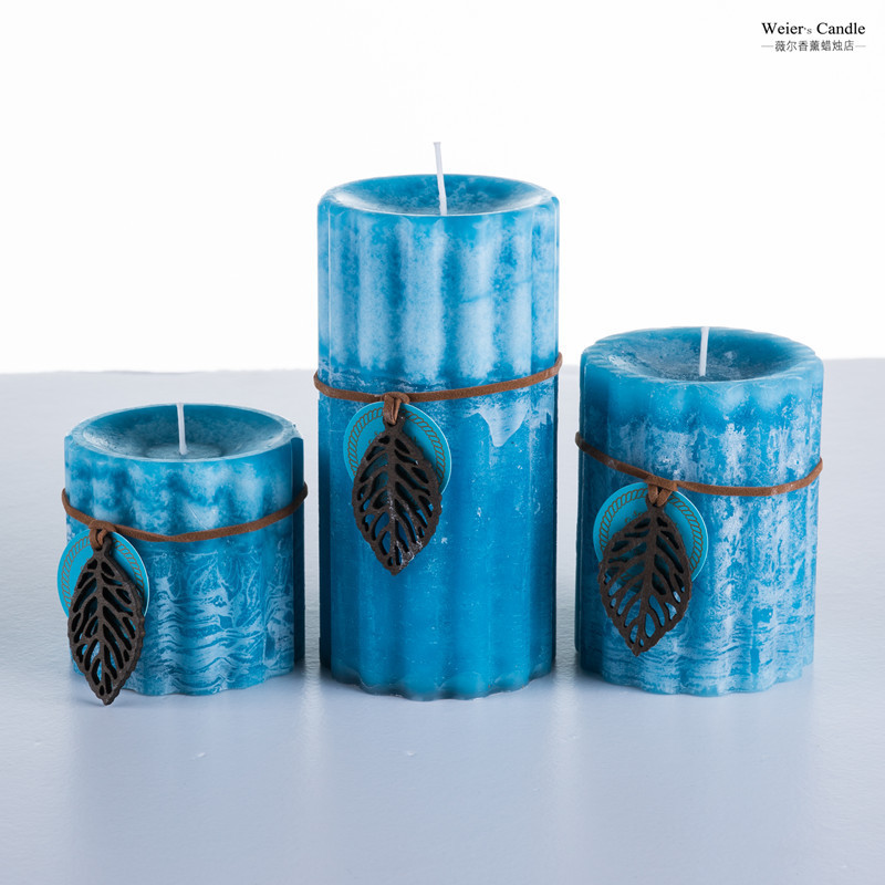 ROMANTIC TIMES Household Natural Organic Essence Oil Deodorant Cylindrical Aromatherapy Candle Wedding Fragrance Candle Large