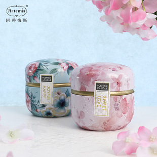DIY Velvet Mori Style Aromatherapy Candle Ins Creative Style Candle Custom Smoke-Free Soy Wax Fragrance Candle Hotel Style