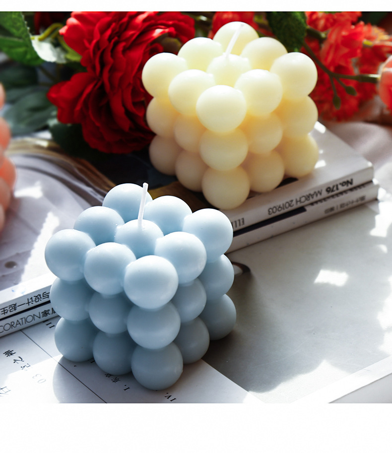 Korean Same Style Ins Internet Celebrity Rubik's Cube Aromatherapy Candle Home Fragrance Geometric Modeling Decoration Creative Photography Props Korean Same Style Ins Internet Celebrity Rubik's Cube Aromatherapy Candle Home Fragrance Geometric Modeling Decoration Creative Photography Props