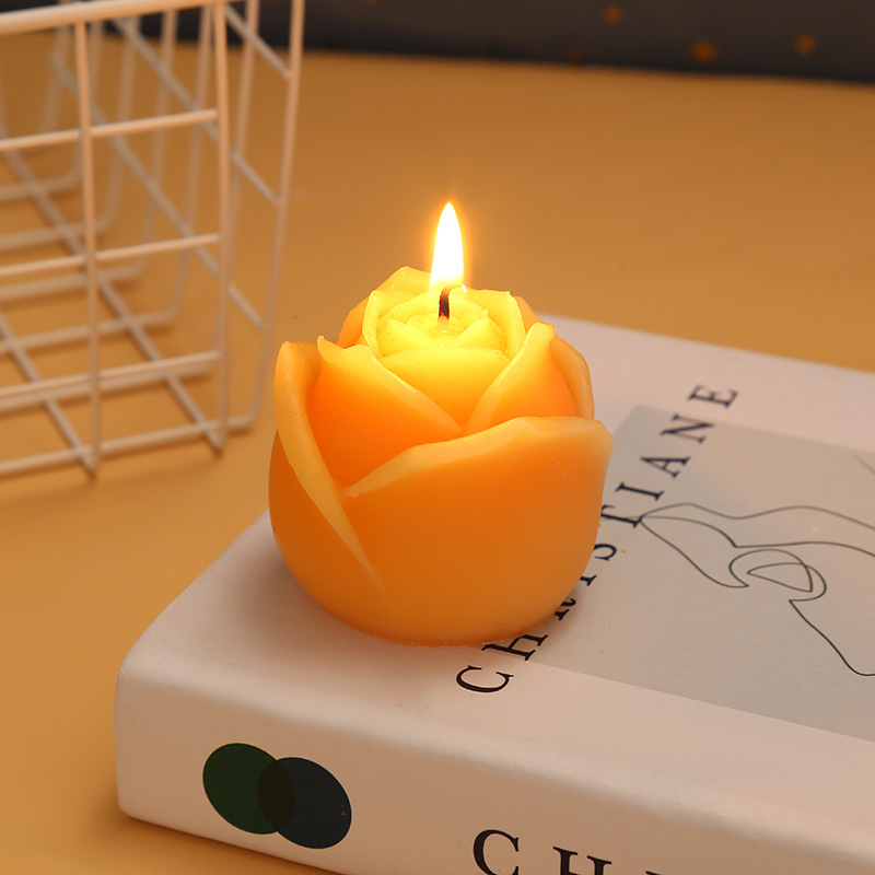 Tulip Candlestick Candle Light Home Ornaments Hotel Fragrance Aromatherapy Romantic Ins Style Atmosphere Gift