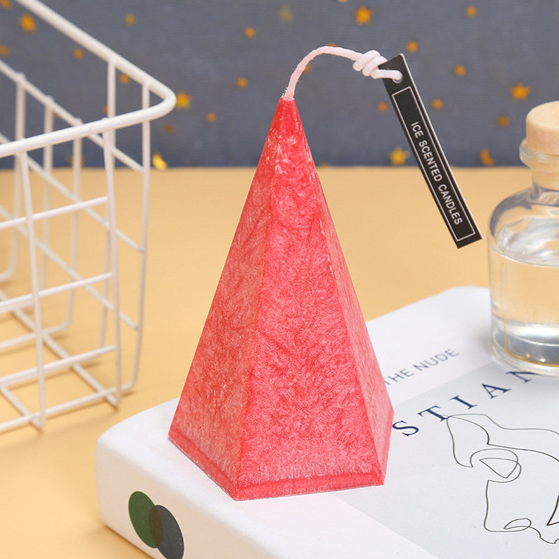21 New Creative Pyramid Fragrance Aromatherapy Candle Light Crafts Hotel Indoor Romantic Atmosphere Sexy Ornaments
