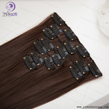 Women's European and American Wig Set Solid Seamless Hair Extension Piece Five Clip Chemical Fiber Curtain Curly Hair Wigs Spot Wholesale Women's European and American Wig Set Solid Seamless Hair Extension Piece Five Clip Chemical Fiber Curtain Curly Hair Wigs Spot Wholesale
