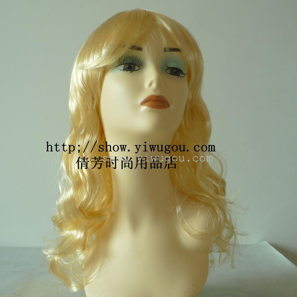 White wig,Long curly hair,Wavy hair,Joy wig