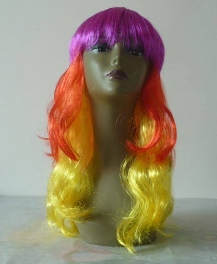 Curly wig can make other three color wig hair Curly wig can make other three color wig hair