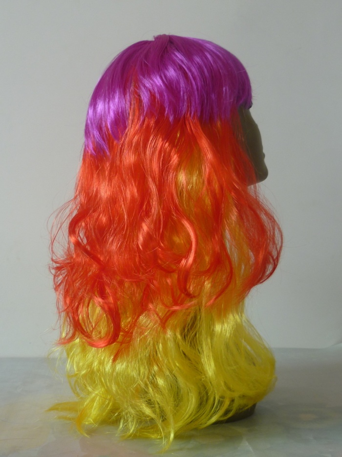 Curly wig can make other three color wig hair Curly wig can make other three color wig hair