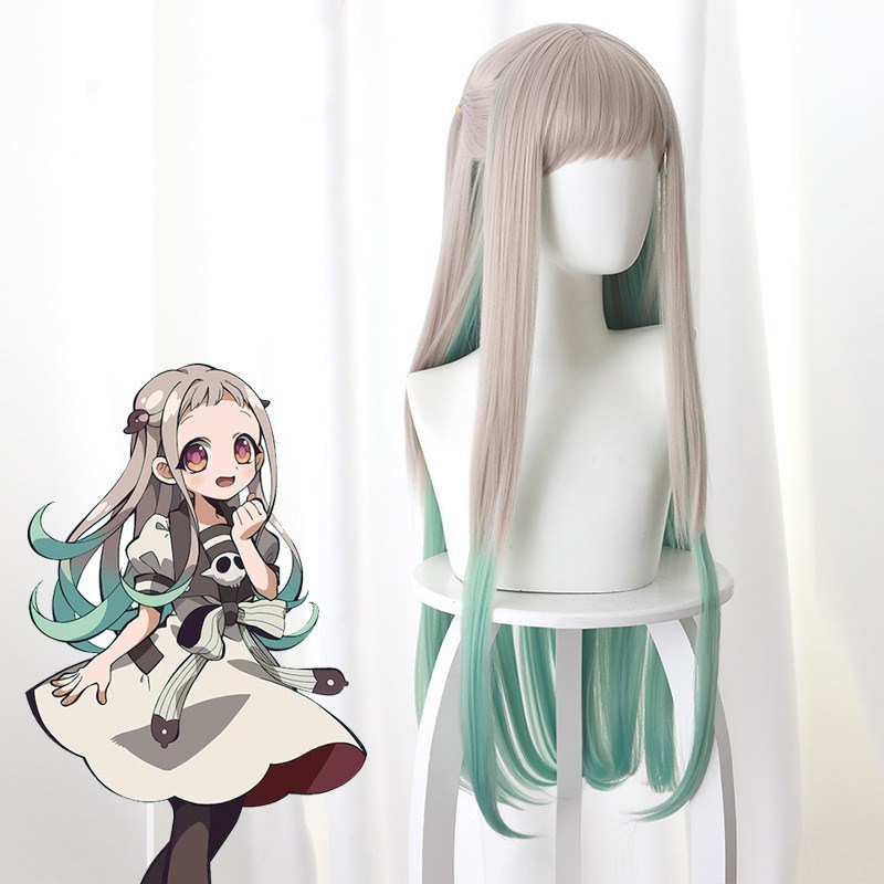 Kimetsu No Yaiba Stove Door Nezuko BA Xun Ningning Cos Anime Long Curly Wig Spot Factory Direct Supply