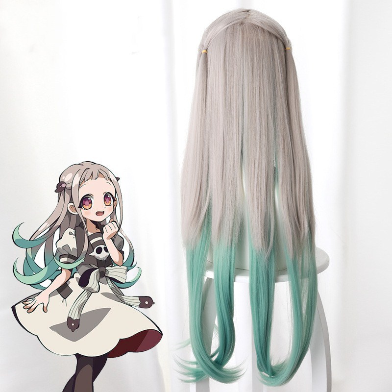 Kimetsu No Yaiba Stove Door Nezuko BA Xun Ningning Cos Anime Long Curly Wig Spot Factory Direct Supply