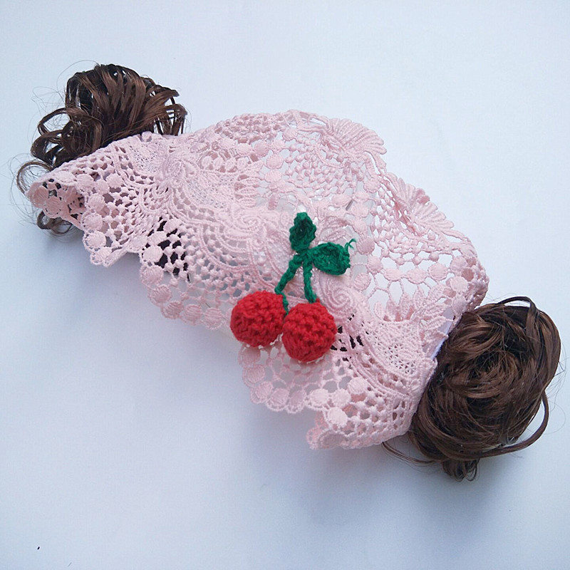 Douyin Online Influencer Same Style Girls' Wig Headdress Children's Bangs Hair Band Flower Bow Tie Curly Wig Hair Band