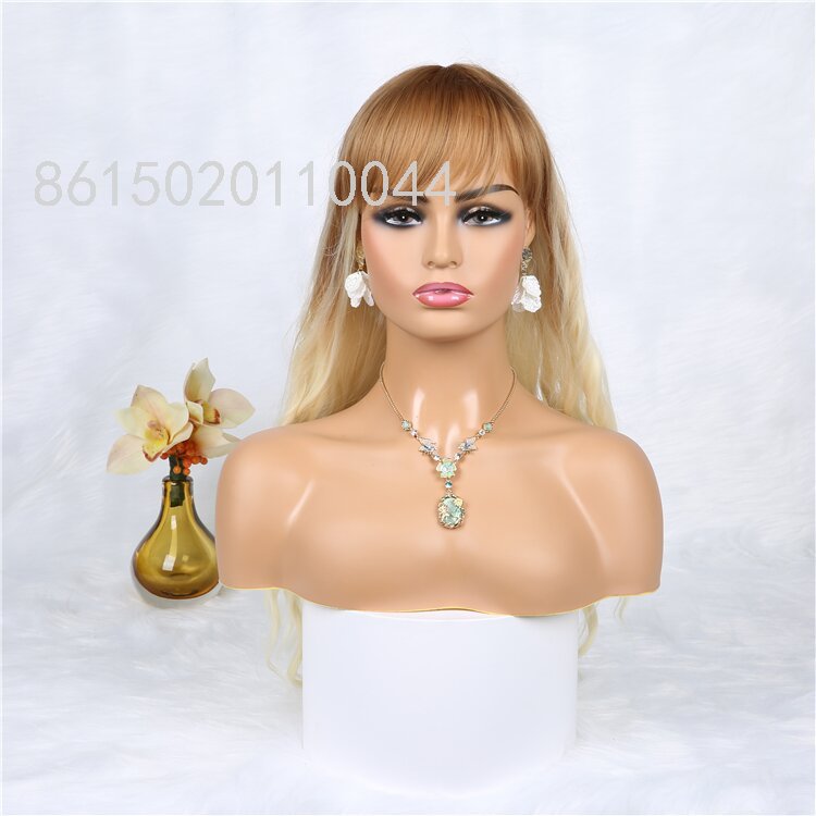 European and American Style Wig Bangs Corn Curler Long Curly Hair Small Curls Long Curly Hair Golden Wig Dyed Hot Wig Head Cover European and American Style Wig Bangs Corn Curler Long Curly Hair Small Curls Long Curly Hair Golden Wig Dyed Hot Wig Head Cover