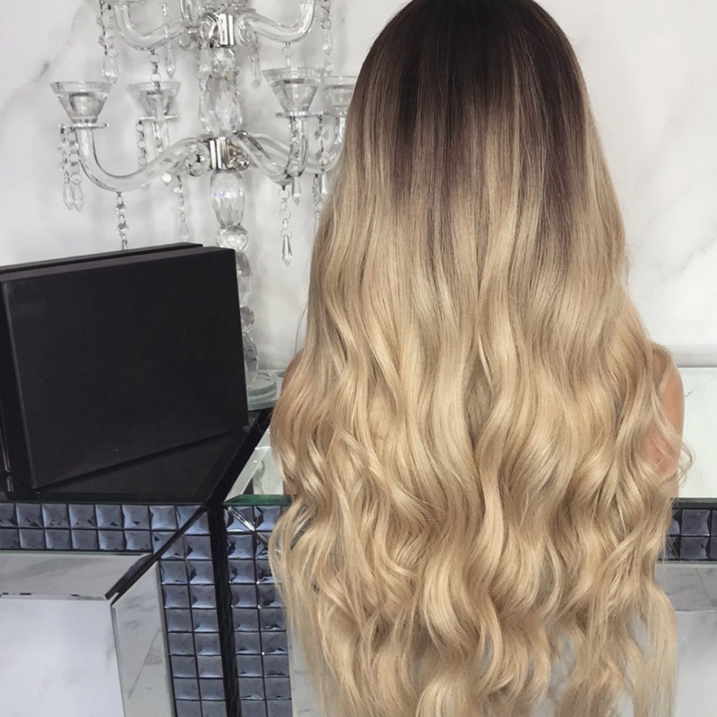 Cross-Border Hot European and American Chemical Fiber Wig Female Dyed Middle Length Long Curly Hair Rose Net Big Wave Factory Wholesale