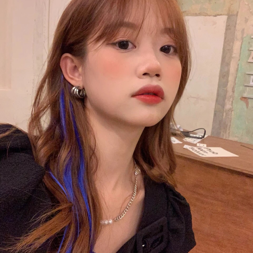 Colorful Ear-Hanging Dyed Wig Set Seamless One-Piece Hairpin Girl Side Clip Japanese and Korean Hair Accessories 2021 Head Accessories