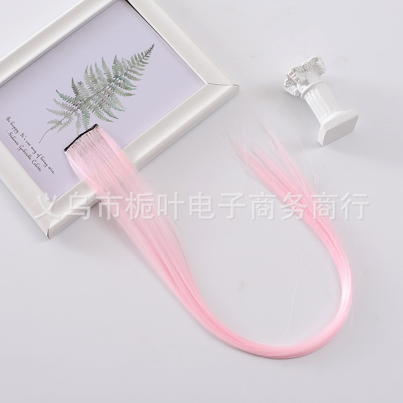 Cross-Border Chemical Fiber Wig Luminous Hair Piece Ear-Hanging Dyed Color Seamless Hair Extension Hair Piece Luminous Single Piece Hairpiece Clip Wig Cross-Border Chemical Fiber Wig Luminous Hair Piece Ear-Hanging Dyed Color Seamless Hair Extension Hair Piece Luminous Single Piece Hairpiece Clip Wig