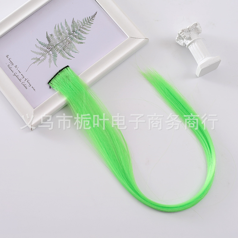Cross-Border Chemical Fiber Wig Luminous Hair Piece Ear-Hanging Dyed Color Seamless Hair Extension Hair Piece Luminous Single Piece Hairpiece Clip Wig Cross-Border Chemical Fiber Wig Luminous Hair Piece Ear-Hanging Dyed Color Seamless Hair Extension Hair Piece Luminous Single Piece Hairpiece Clip Wig