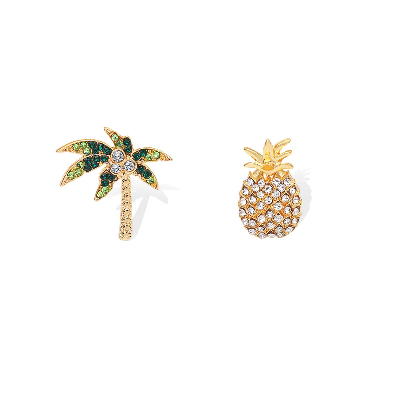 Xiao zha wang yibo with a pineapple brooch cute Japanese blonde rabbit accessories ins trend personalized badge accessories