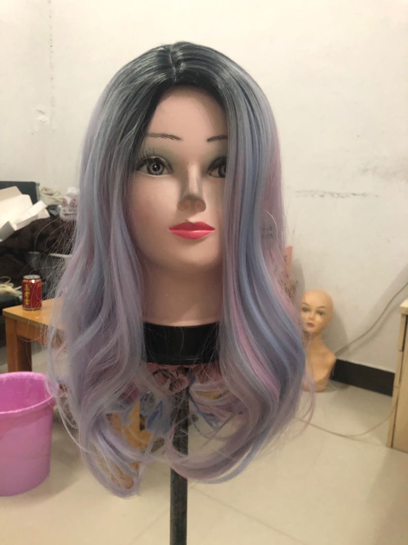 A blonde wig with natural curls