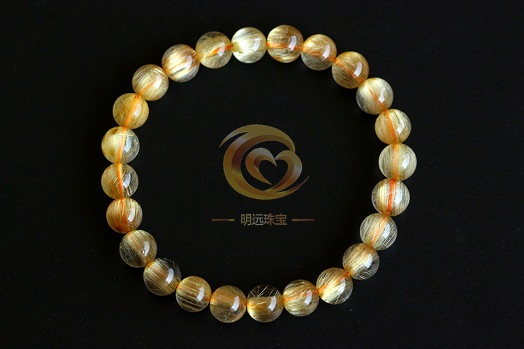 Natural Gold Rutilated Quartz Bracelet 23456a Smooth Hair Multi-Blonde Bracelet Crystal Ornament Factory Direct Sales Crystal Natural Gold Rutilated Quartz Bracelet 23456a Smooth Hair Multi-Blonde Bracelet Crystal Ornament Factory Direct Sales Crystal