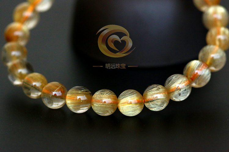 Natural Gold Rutilated Quartz Bracelet 23456a Smooth Hair Multi-Blonde Bracelet Crystal Ornament Factory Direct Sales Crystal Natural Gold Rutilated Quartz Bracelet 23456a Smooth Hair Multi-Blonde Bracelet Crystal Ornament Factory Direct Sales Crystal