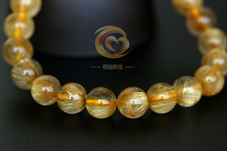 Natural Gold Rutilated Quartz Bracelet 23456a Smooth Hair Multi-Blonde Bracelet Crystal Ornament Factory Direct Sales Crystal Natural Gold Rutilated Quartz Bracelet 23456a Smooth Hair Multi-Blonde Bracelet Crystal Ornament Factory Direct Sales Crystal
