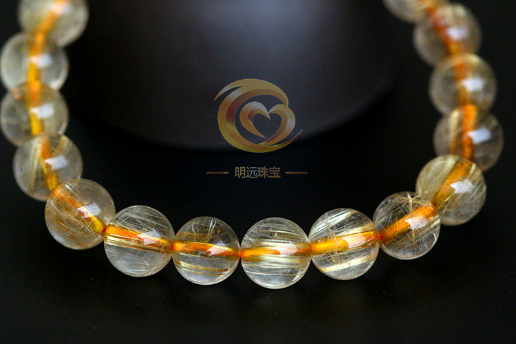 Natural Gold Rutilated Quartz Bracelet 23456a Smooth Hair Multi-Blonde Bracelet Crystal Ornament Factory Direct Sales Crystal Natural Gold Rutilated Quartz Bracelet 23456a Smooth Hair Multi-Blonde Bracelet Crystal Ornament Factory Direct Sales Crystal