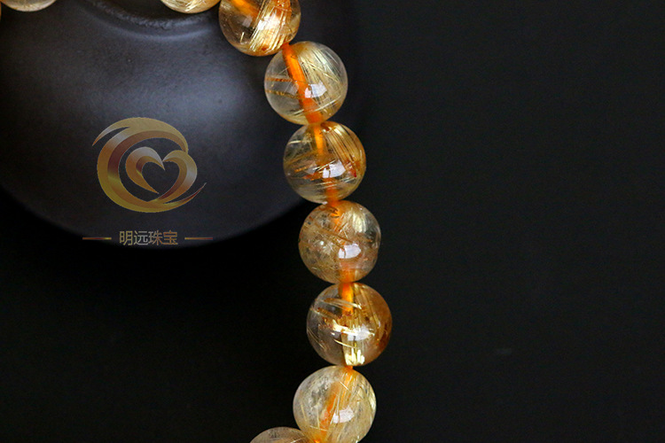 Natural Gold Rutilated Quartz Bracelet 23456a Smooth Hair Multi-Blonde Bracelet Crystal Ornament Factory Direct Sales Crystal Natural Gold Rutilated Quartz Bracelet 23456a Smooth Hair Multi-Blonde Bracelet Crystal Ornament Factory Direct Sales Crystal