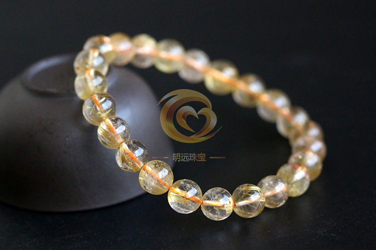 Natural Gold Rutilated Quartz Bracelet 23456a Smooth Hair Multi-Blonde Bracelet Crystal Ornament Factory Direct Sales Crystal Natural Gold Rutilated Quartz Bracelet 23456a Smooth Hair Multi-Blonde Bracelet Crystal Ornament Factory Direct Sales Crystal