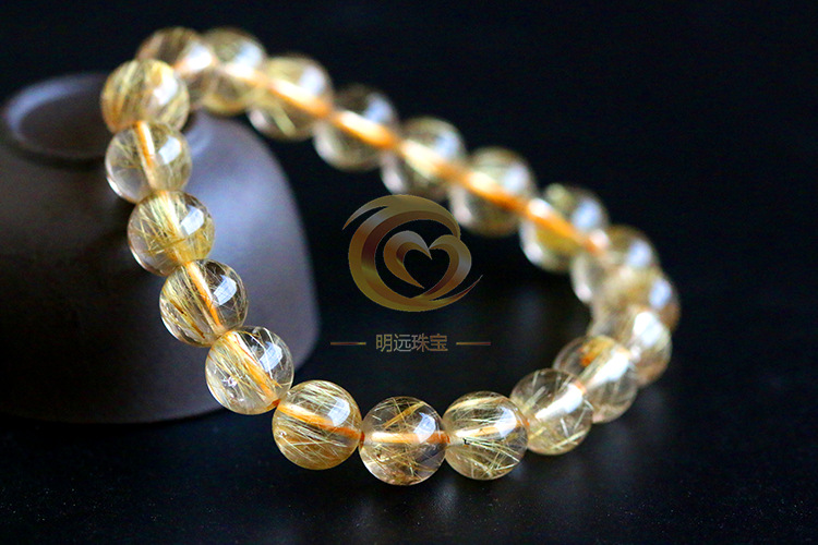 Natural Gold Rutilated Quartz Bracelet 23456a Smooth Hair Multi-Blonde Bracelet Crystal Ornament Factory Direct Sales Crystal Natural Gold Rutilated Quartz Bracelet 23456a Smooth Hair Multi-Blonde Bracelet Crystal Ornament Factory Direct Sales Crystal