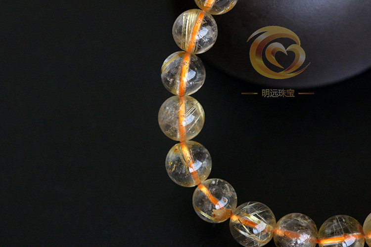 Natural Gold Rutilated Quartz Bracelet 23456a Smooth Hair Multi-Blonde Bracelet Crystal Ornament Factory Direct Sales Crystal Natural Gold Rutilated Quartz Bracelet 23456a Smooth Hair Multi-Blonde Bracelet Crystal Ornament Factory Direct Sales Crystal
