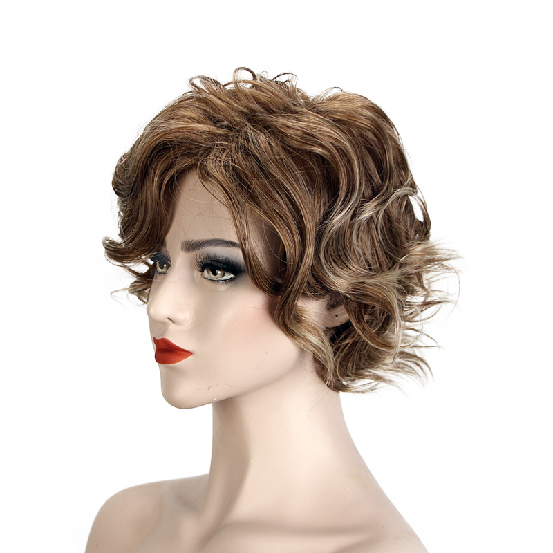 European and American hot-selling women's wigs blonde small curly chemical short curly hair cross-border supply manufacturers wholesale European and American hot-selling women's wigs blonde small curly chemical short curly hair cross-border supply manufacturers wholesale