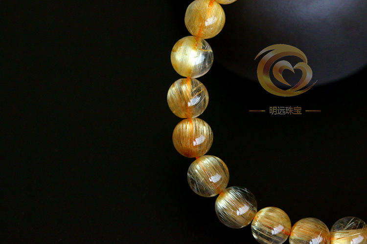 Natural Gold Rutilated Quartz Bracelet 23456a Smooth Hair Multi-Blonde Bracelet Crystal Ornament Factory Direct Sales Crystal Natural Gold Rutilated Quartz Bracelet 23456a Smooth Hair Multi-Blonde Bracelet Crystal Ornament Factory Direct Sales Crystal