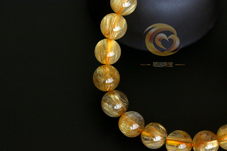Natural Gold Rutilated Quartz Bracelet 23456a Smooth Hair Multi-Blonde Bracelet Crystal Ornament Factory Direct Sales Crystal Natural Gold Rutilated Quartz Bracelet 23456a Smooth Hair Multi-Blonde Bracelet Crystal Ornament Factory Direct Sales Crystal
