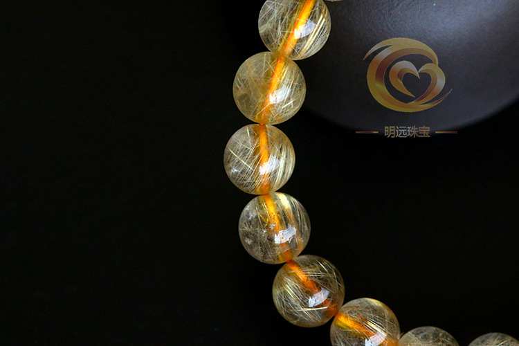 Natural Gold Rutilated Quartz Bracelet 23456a Smooth Hair Multi-Blonde Bracelet Crystal Ornament Factory Direct Sales Crystal Natural Gold Rutilated Quartz Bracelet 23456a Smooth Hair Multi-Blonde Bracelet Crystal Ornament Factory Direct Sales Crystal