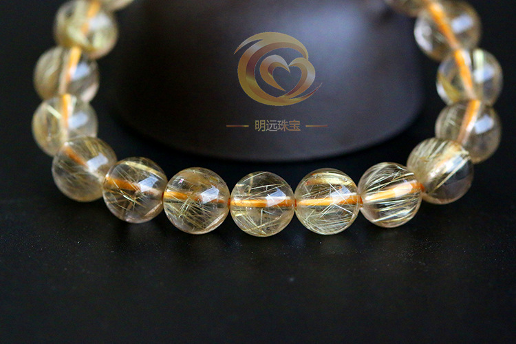 Natural Gold Rutilated Quartz Bracelet 23456a Smooth Hair Multi-Blonde Bracelet Crystal Ornament Factory Direct Sales Crystal Natural Gold Rutilated Quartz Bracelet 23456a Smooth Hair Multi-Blonde Bracelet Crystal Ornament Factory Direct Sales Crystal