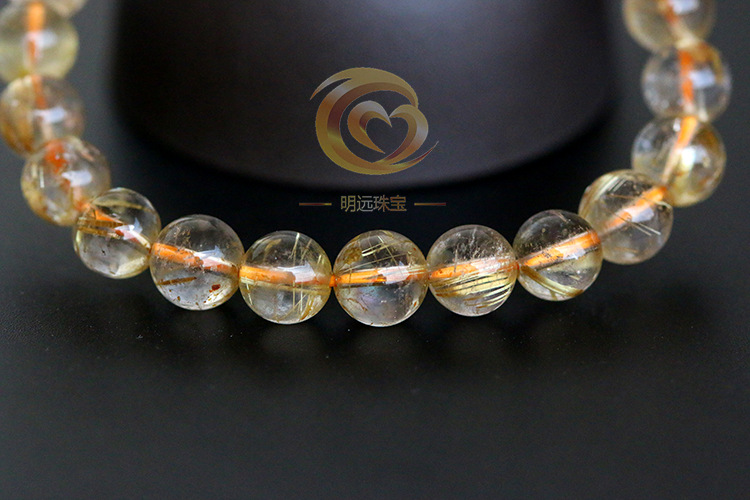Natural Gold Rutilated Quartz Bracelet 23456a Smooth Hair Multi-Blonde Bracelet Crystal Ornament Factory Direct Sales Crystal Natural Gold Rutilated Quartz Bracelet 23456a Smooth Hair Multi-Blonde Bracelet Crystal Ornament Factory Direct Sales Crystal