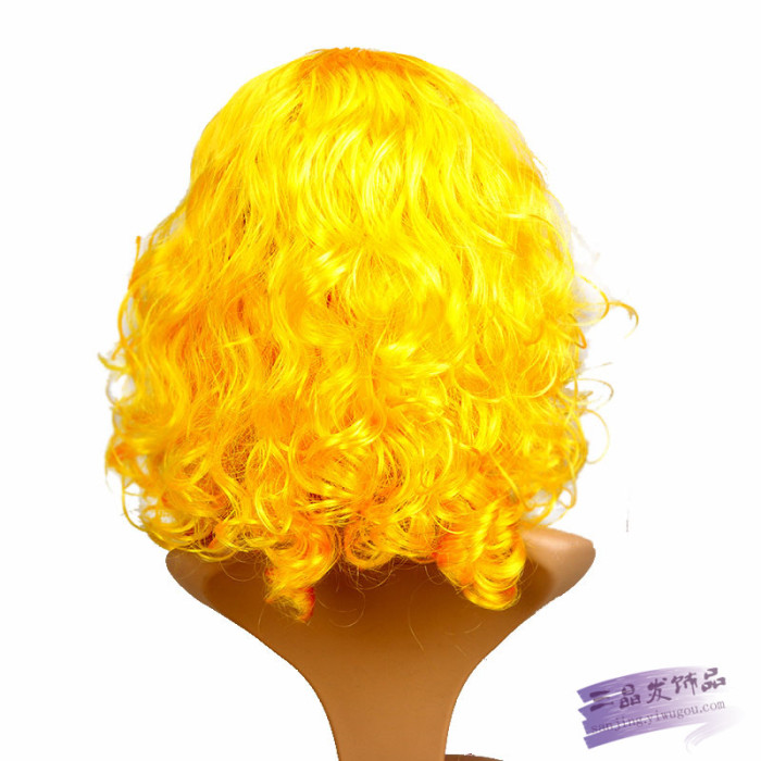 Short blonde wig wig hair long hair wig and girls