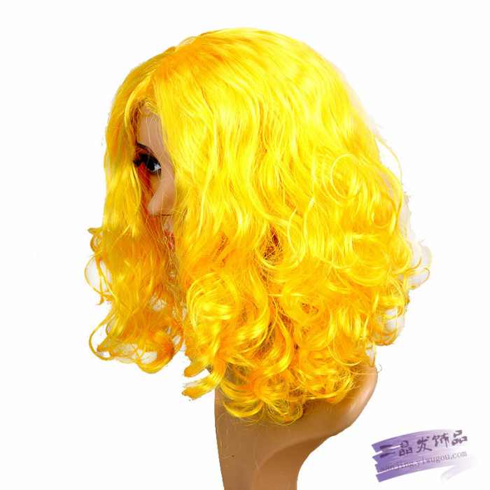Short blonde wig wig hair long hair wig and girls