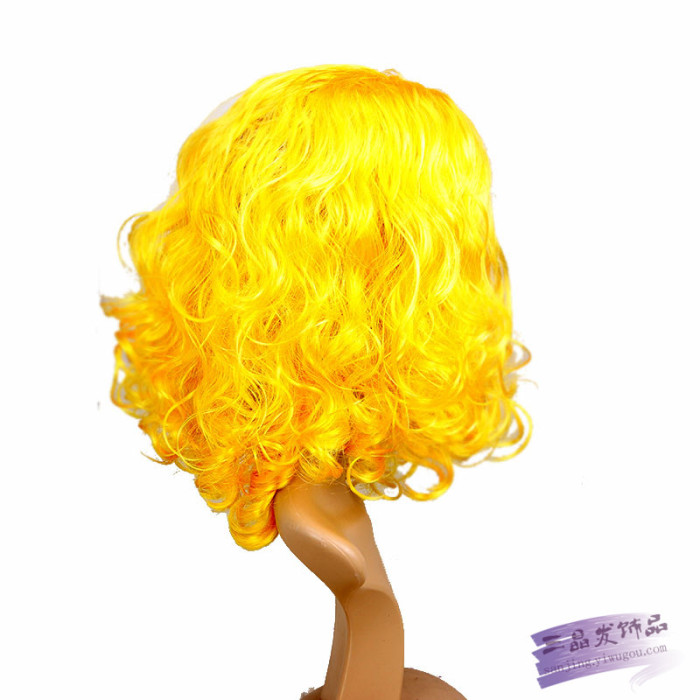 Short blonde wig wig hair long hair wig and girls