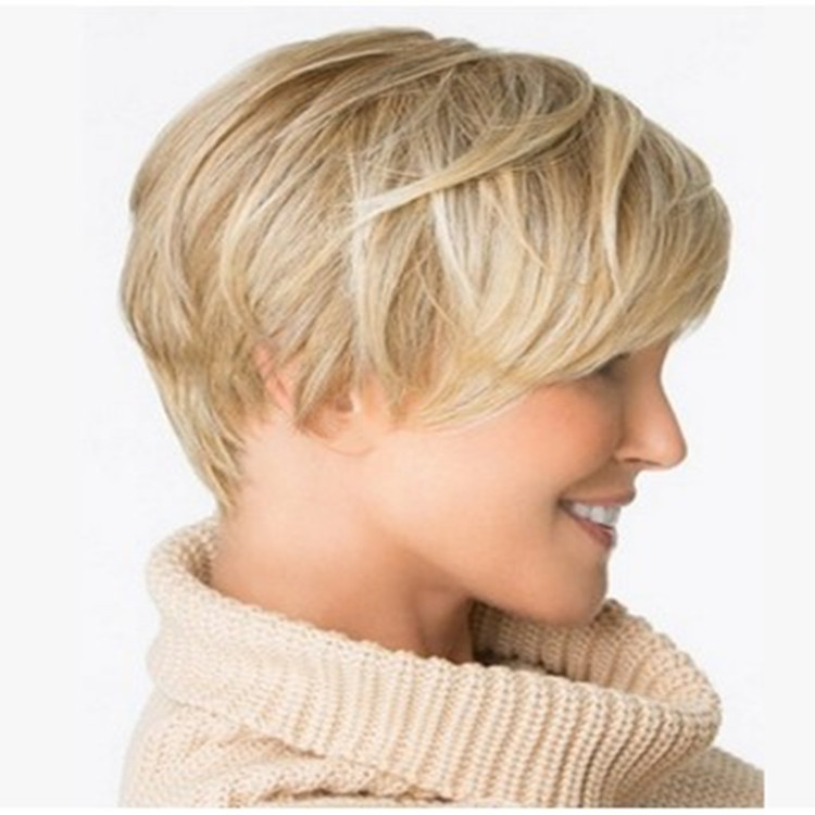 Chemical Fiber Wig Short Hair European and American Wig Blonde Wig Factory Direct Supply AliExpress Amazon Sources