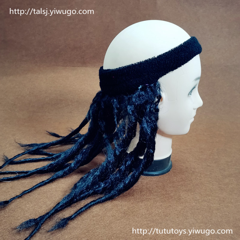 Sports head with wig fan wig river boy wig dreadlocks blonde curls wig custom made