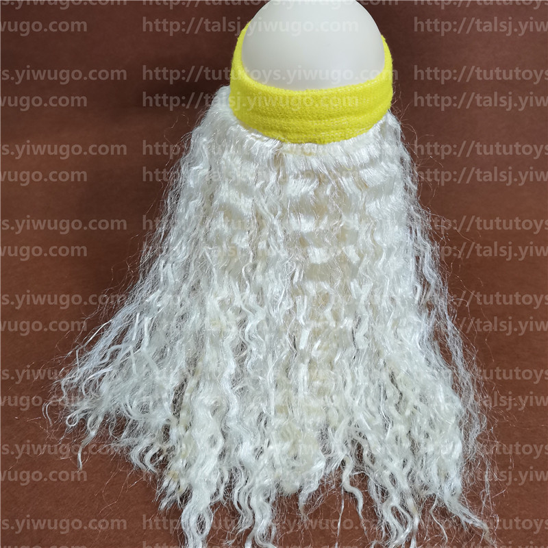 Sports head with wig fan wig river boy wig dreadlocks blonde curls wig custom made