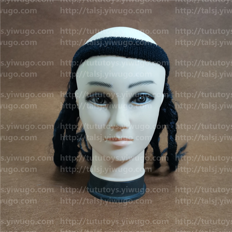 Sports head with wig fan wig river boy wig dreadlocks blonde curls wig custom made