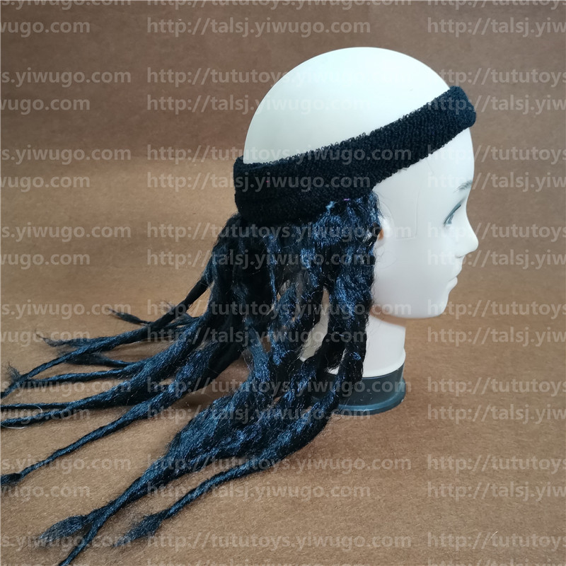 Sports head with wig fan wig river boy wig dreadlocks blonde curls wig custom made