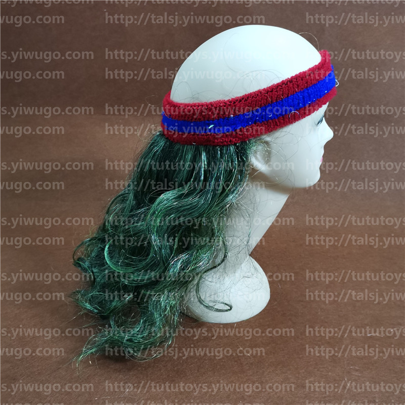 Sports head with wig fan wig river boy wig dreadlocks blonde curls wig custom made