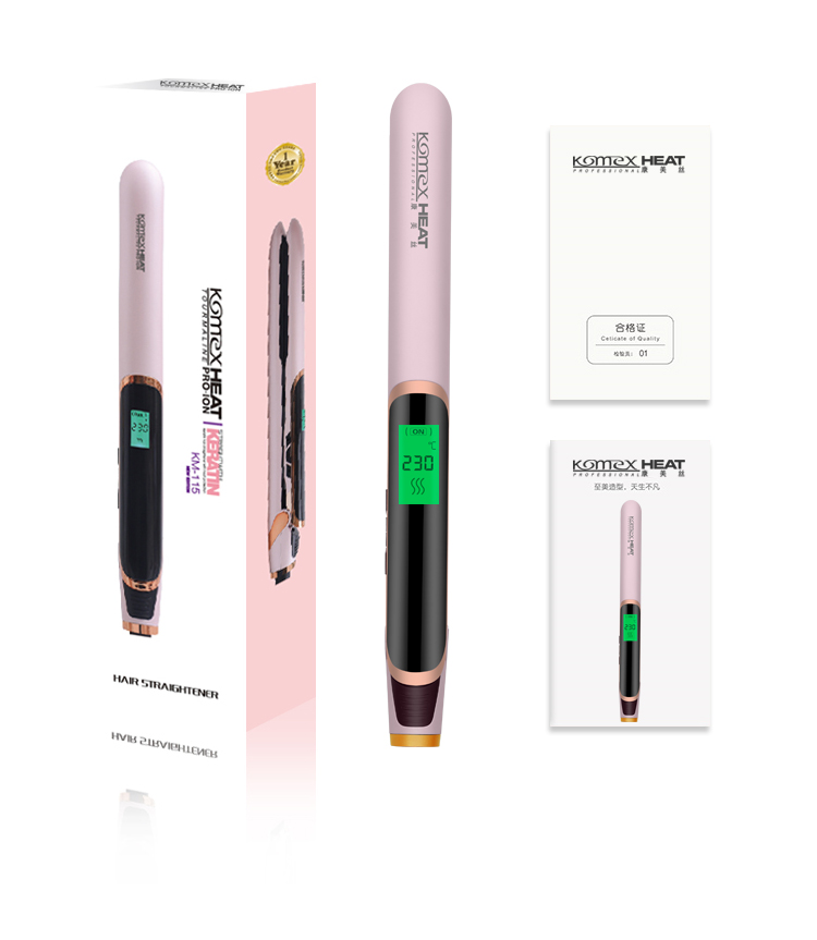 Private Label Hair Straightener LCD Display and 45W Power Curling Iron Portable Ceramic Plate Private Label Hair Straightener LCD Display and 45W Power Curling Iron Portable Ceramic Plate